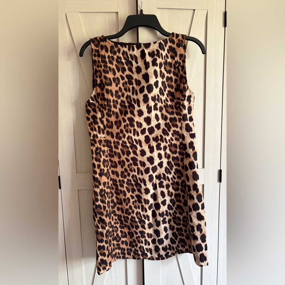 Cheetah print mini dress
